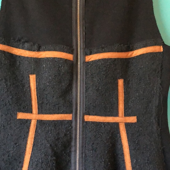 Vintage YOANA BARASCHI SLEEVELESS BLACK DRESS SIZE 8 - Picture 3 of 9